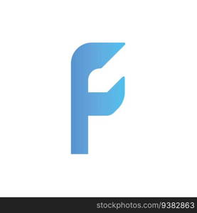 Facebook icon vector illustration, Facebook social media vector icon. F letter logo symbol.