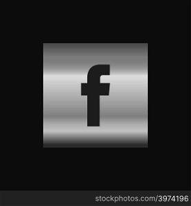 Facebook logo icon design vector