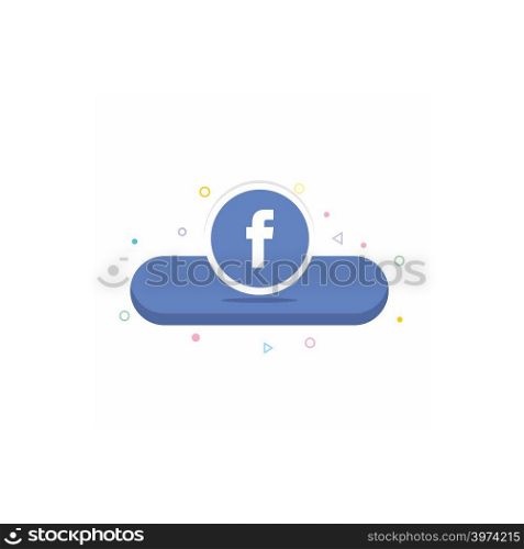 Facebook logo icon design vector