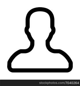 faceless user, icon on isolated background