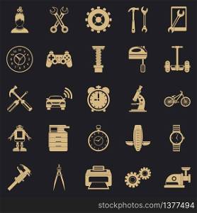 Facilitie icons set. Simple set of 25 facilitie vector icons for web for any design. Facilitie icons set, simple style