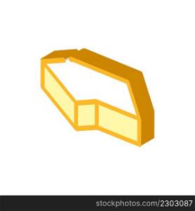 facing brick for building isometric icon vector. facing brick for building sign. isolated symbol illustration. facing brick for building isometric icon vector illustration