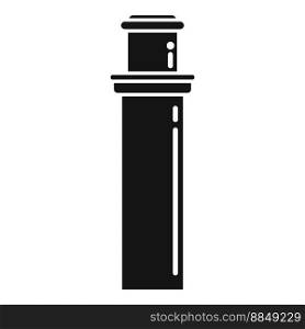 Factory chimney icon simple vector. Smoke roof. Stack fire. Factory chimney icon simple vector. Smoke roof