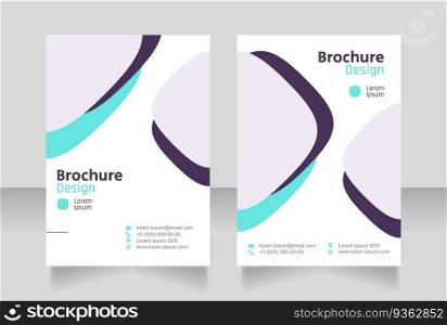 Factory contact info brochure design. Template set with copy space for text. Premade corporate reports collection. Editable 2 paper pages. Secular One Regular, Rajdhani-Semibold, Arial fonts used. Factory contact info brochure design