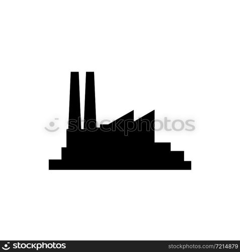Factory icon symbol simple design on white background