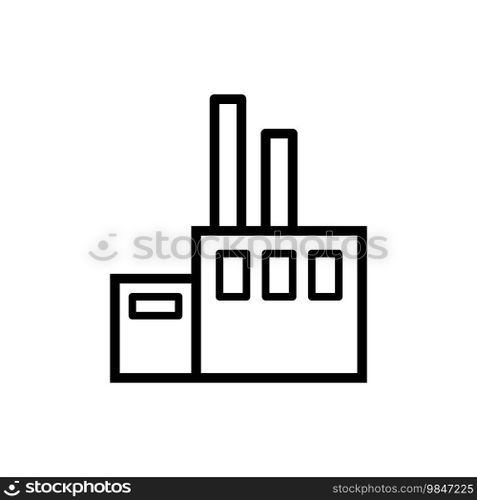 factory icon vector