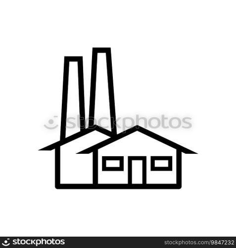 factory icon vector