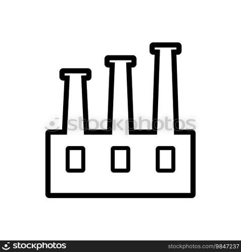 factory icon vector