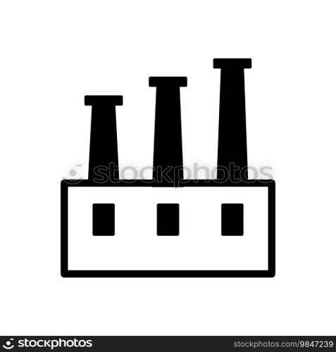 factory icon vector
