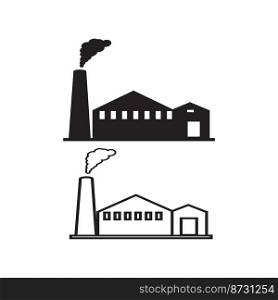 factory icon vector illustration symbol design