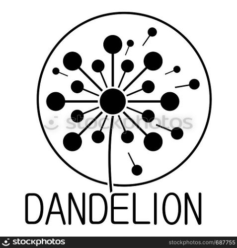 Faded dandelion logo icon. Simple illustration of faded dandelion vector icon for web.. Faded dandelion logo icon, simple style.