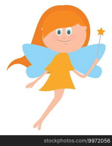 Fairy girl, illustration, vector on white background