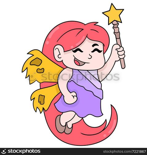 fairy girl magic wand