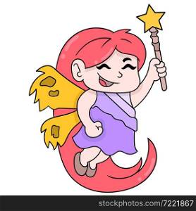 fairy girl magic wand
