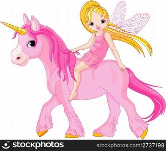 Fairy on unicorn