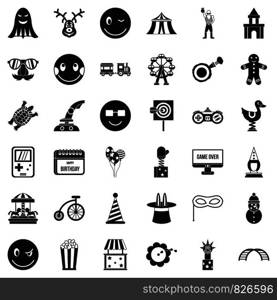 Fake icons set. Simple style of 36 fake vector icons for web isolated on white background. Fake icons set, simple style