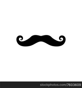 Fake mustaches isolated facial hair. Vector gentlemans moustaches, cartoon male mouth symbol. Gentlemans mustaches isolated barbershop symbol