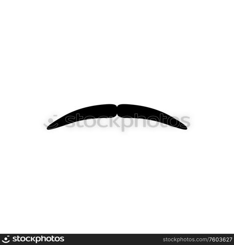 Fake mustaches isolated facial hair. Vector gentlemans moustaches, cartoon male mouth symbol. Gentlemans mustaches isolated barbershop symbol