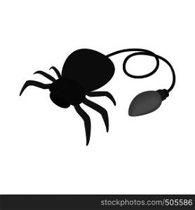 Fake rubber spider icon in isometric 3d style on a white background. Fake rubber spider icon, isometric 3d style
