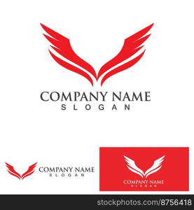 Falcon bird eagle  Logo Template vector illustration design