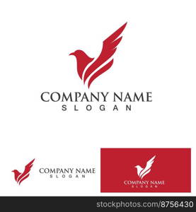 Falcon bird eagle  Logo Template vector illustration design