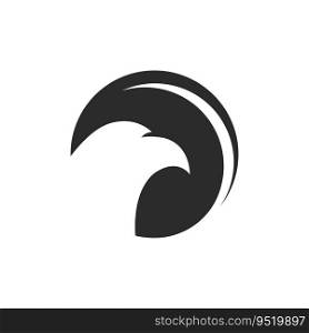 Falcon eagle bird illustration logo design
