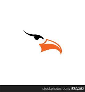 Falcon Eagle Bird illustration Logo Template vector