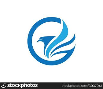 Falcon Eagle Bird Logo Template . Falcon Eagle Bird Logo Template vector icon