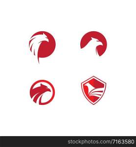 Falcon Eagle Bird Logo Template vector