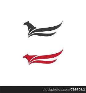 Falcon Eagle Bird Logo Template vector