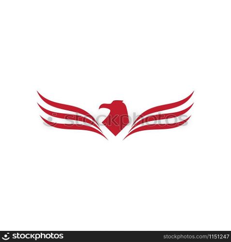 Falcon Eagle Bird Logo Template vector icon