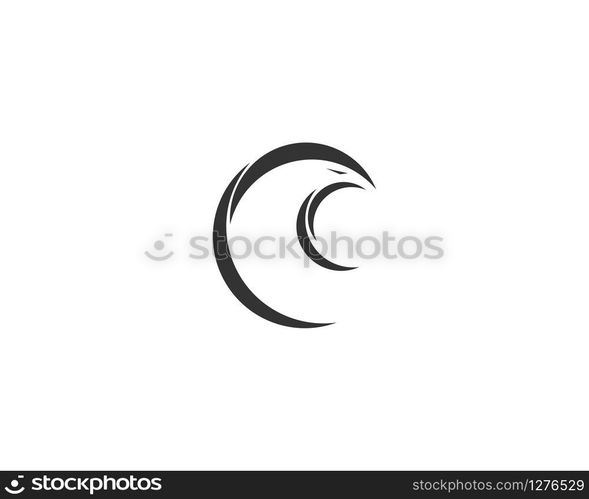 Falcon Eagle Bird Logo Template vector icon