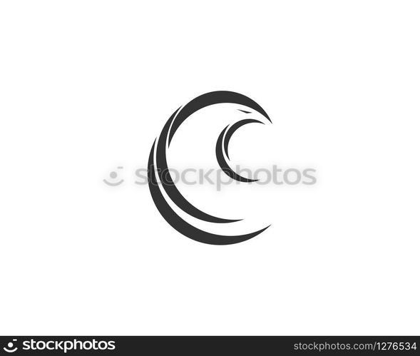 Falcon Eagle Bird Logo Template vector icon