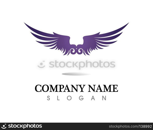 Falcon Eagle Bird Logo Template vector icon