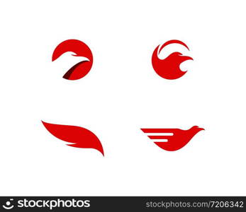 Falcon Eagle Bird Logo Template vector icon