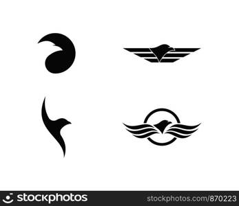 Falcon Eagle Bird Logo Template vector icon