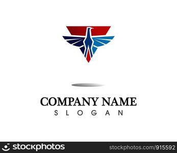 Falcon Eagle Bird Logo Template vector icon