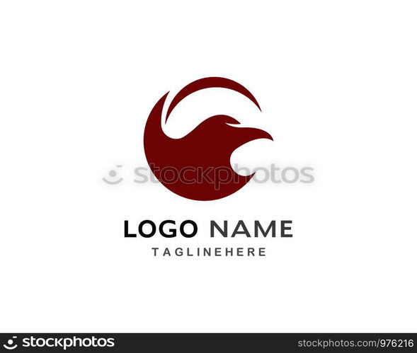 Falcon Eagle Bird Logo Template vector icon