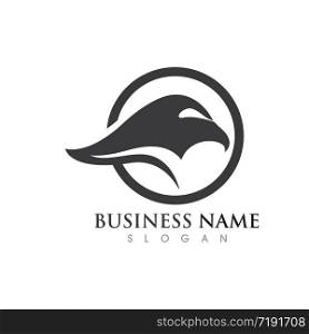 Falcon Eagle bird Logo Template vector illustration design