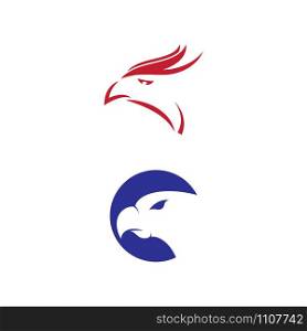 Falcon eagle birdWave Logo Template vector symbol nature