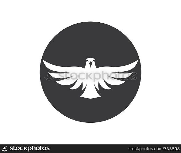 falcon,eagle logo icon vector illustration design template