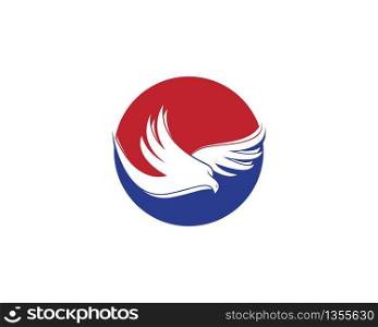 Falcon eagle wings logo vector