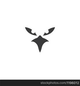 Falcon head Eagle Bird Logo Template vector