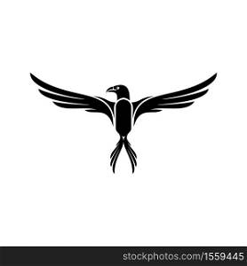 Falcon vector logo design. Creative logo design concept with artistic and simplified bird.