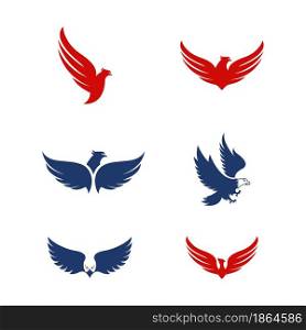 Falcon wing icon Template vector illustration design
