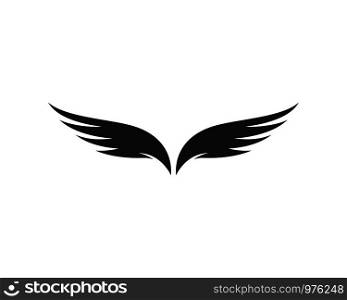 Falcon wing Logo Template vector icon