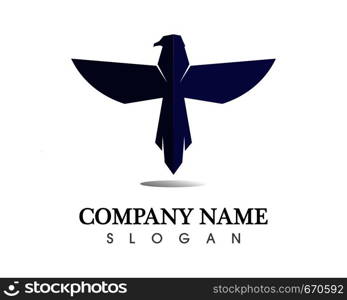 Falcon Wing Logo Template vector icon design