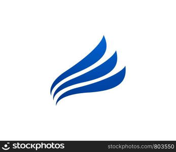 Falcon Wing Logo Template vector icon design