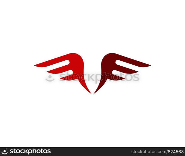 Falcon Wing Logo Template vector icon design