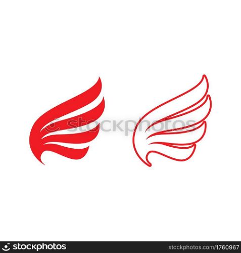 Falcon wing Logo Template vector illustration design